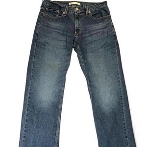 Levi Strauss Signature Men's Relaxed Straight Jeans W30 L30 Dark Wash